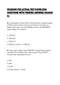 PEARSON&lowbar;VUE&lowbar;ACTUAL&lowbar;TEST&lowbar;PAPER&lowbar;2026&lowbar;QUESTIONS&lowbar;WITH&lowbar;VERIFIED&lowbar;ANSWERS