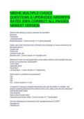 NBDHE MULTIPLE CHOICE QUESTIONS & UPGRADED ANSWERS RATED 100&percnt; CORRECT ALL PASSED NEWEST VERSION