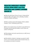PEDIATRIC&lowbar;EMERGENCY&lowbar;NURSING&lowbar;ACTUAL&lowbar;EXAM&lowbar;SCRIPT&lowbar;2026&lowbar;FULL&lowbar;QUESTIONS