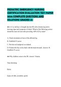 PEDIATRIC&lowbar;EMERGENCY&lowbar;NURSING&lowbar;CERTIFICATION&lowbar;EVALUATION&lowbar;TEST&lowbar;PAPER
