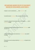 MSSC MAINTENANCE AWARENESS PRACTICE TEST EXAM 2026&vert;2027 &NewLine;QUESTIONS WITH VERIFIED ANSWERS &vert; ALREADY GRADED A&plus;