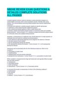 NBDHE REVIEW EXAM QUESTIONS & DETAILED COMPLETE SOLUTIONS ALL PASSED