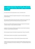 USPAP 15-Hour National Course &lpar;2024&sol;2025&rpar; &ndash; Complete Exam Questions & 100&percnt; Correct Verified Answers for Real Estate Appraisal Certification