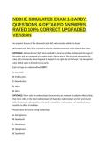NBDHE SIMULATED EXAM 1-DARBY QUESTIONS & DETAILED ANSWERS RATED 100&percnt; CORRECT UPGRADED VERSION