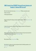 SNHD Protocols Exam 2026&vert;2027 Advanced Practice Questions with &NewLine;Complete A&plus; Solutions 100&percnt; Correct&excl;&excl;&excl;