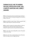 PHARMACOLOGY&lowbar;AND&lowbar;THE&lowbar;NURSING&lowbar;PROCESS&lowbar;CERTIFICATION&lowbar;SCRIPT&lowbar;2026&lowbar;COMPLETE