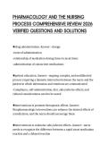 PHARMACOLOGY&lowbar;AND&lowbar;THE&lowbar;NURSING&lowbar;PROCESS&lowbar;COMPREHENSIVE&lowbar;REVIEW&lowbar;2026&lowbar;VERIFIED&period;