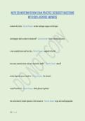 NUTR 331 MIDTERM REVIEW EXAM PRACTICE 2026&vert;2027 QUESTIONS &NewLine;WITH 100&percnt; VERIFIED ANSWERS