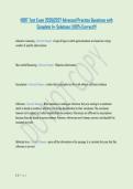 HSRT Test Exam 2026&vert;2027 Advanced Practice Questions with &NewLine;Complete A&plus; Solutions &vert; 100&percnt; Correct&excl;&excl;&excl;