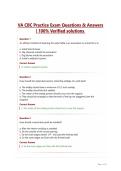 VA CBC Practice Exam Questions & Answers&NewLine;&vert; 100&percnt; Verified solutions