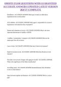 OMSITE EXAM QUESTIONS WITH GUARANTEED ACCURATE ANSWERS &vert;UPDATED LATEST VERSION 2026&rsquo;27 &vert;COMPLETE 