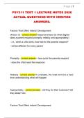 PSY311 TEST 1 LECTURE NOTES 2026 &NewLine;ACTUAL QUESTIONS WITH VERIFIED &NewLine;ANSWERS&period;