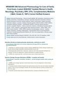 NR566&sol; NR 566 Advanced Pharmacology for Care of the Family Final Exam &lpar;Latest 2026&sol;2027 Update&rpar; &vert; Complete Exam Questions with Verified Answers and Detailed Rationales &vert; Hormone Therapy&comma; HIV Antiretrovirals&comma; Antimicrobials&comma; Chronic Disease Management &vert; A&plus;