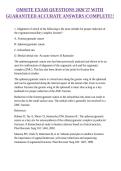 OMSITE EXAM QUESTIONS 2026&rsquo;27 WITH GUARANTEED ACCURATE ANSWERS &vert;COMPLETE&excl;&excl;