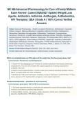 NR566&sol; NR 566 Midterm Exam Review &lpar;Latest 2026&sol;2027 Update&rpar; &vert; Complete Exam Questions with Verified Answers and Detailed Rationales &vert; Advanced Pharmacology for Care of the Family &ndash; Weeks 1-4 &vert; A&plus; Graded
