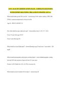ANCC AGACNP CERTIFICATION EXAM &vert;  COMPLETE QUESTIONS WITH EXPERT SOLUTIONS &vert; 2026 LATEST UPDATED &vert; GET A&plus;