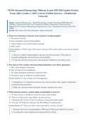NR565&sol; NR 565 Advanced Pharmacology Midterm Practice Exam &lpar;Latest 2026&sol;2027 Update&rpar; &vert; Complete Exam Questions with Verified Answers and Detailed Rationales &vert; Pharmacokinetics&comma; Pharmacodynamics&comma; Drug Interactions &vert; A&plus; Graded &vert; Chamberlain University&NewLine;&NewLine;