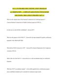 NCCA STANDARDS FOR CERTIFICATION PROGRAM ACCREDITATION  &vert;  COMPLETE QUESTIONS WITH EXPERT SOLUTIONS &vert; 2026 LATEST UPDATED &vert; GET A&plus;