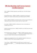 DR Test Questions And Correct Answers &lpar;Verified Answers&rpar; 2026&sol;2027 