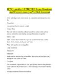 OSSF Installer 1 UPDATED Exam Questions And Correct Answers &lpar;Verified Answers&rpar; 2026&sol;2027 