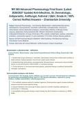 NR565&sol; NR 565 Final Exam &lpar;Latest 2026&sol;2027 Update&rpar; &vert; Complete Exam Questions with Verified Answers and Detailed Rationales &vert; Advanced Pharmacology Comprehensive Review &vert; A&plus; Graded &vert; Chamberlain University&NewLine;&NewLine;