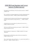 OSSF DR Exam Questions And Correct Answers &lpar;Verified Answers&rpar; 2026&sol;2027 