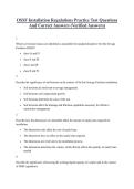 OSSF Installation Regulations Practice Test Questions And Correct Answers &lpar;Verified Answers&rpar; 2026&sol;2027 
