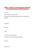 OSSF I - Installer 1 Test Preparation Questions And Correct Answers &lpar;Verified Answers&rpar; 2026&sol;2027 