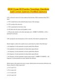 OSSF Exam III Practice Neurology Questions And Correct Answers &lpar;Verified Answers&rpar; 2026&sol;2027 