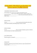 OSSF Exam Questions with 100&percnt; Correct Answers &vert; Latest Version &lpar;2026&sol;2027&rpar; Expert Verified