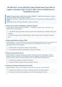 NR548&sol; NR 548 Week 5 &lpar;Latest 2026&sol;2027 Update&rpar; &vert; Complete Exam Questions with Verified Answers and Detailed Rationales &vert; Mental Status Exam &lpar;MSE&rpar; & Cognitive Assessment &vert; A&plus; Graded &vert; Chamberlain University&NewLine;&NewLine;