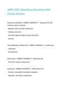ANPH 1002 -Blood Exam Questions With Correct Answers&period;
