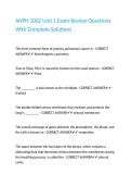 ANPH 1002 Unit 1 Exam Review Questions With Complete Solutions