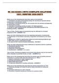 RC 323 EXAM 2 WITH COMPLETE SOLUTIONS 100&percnt; VERIFIED 2026-2027&excl;&excl;