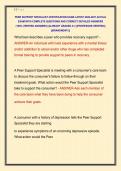 PEER SUPPORT SPECIALIST CERTIFICATION EXAM LATEST 2026-2027 ACTUAL &NewLine;EXAM WITH COMPLETE QUESTIONS AND CORRECT DETAILED ANSWERS &NewLine;&lpar;100&percnt; VERIFIED ANSWERS&rpar; &vert;ALREADY GRADED A&plus;&vert; &vert;&vert;PROFESSOR VERIFIED&vert;&vert; &NewLine;&vert;&vert;BRANDNEW&excl;&excl;&excl;&vert;&vert; 