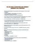 RC 329 EXAM 2 QUESTIONS AND CORRECT ANSWERS 100&percnt; VERIFIED&excl;&excl;