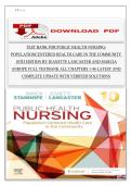 Public Health Nursing&colon; Population-Centered Health Care in the Community &lpar;10th Edition&rpar; &ndash; Stanhope & Lancaster &ndash; Complete Test Bank &lpar;Chapters 1&ndash;46&comma; Latest Update&comma; Verified Solutions&rpar;