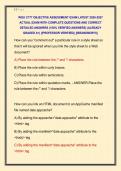 WGU C777 OBJECTIVE ASSESSMENT EXAM LATEST 2026-2027 &NewLine;ACTUAL EXAM WITH COMPLETE QUESTIONS AND CORRECT &NewLine;DETAILED ANSWERS &lpar;100&percnt; VERIFIED ANSWERS&rpar; &vert;ALREADY &NewLine;GRADED A&plus;&vert; &vert;&vert;PROFESSOR VERIFIED&vert;&vert; &vert;&vert;BRANDNEW&excl;&excl;&excl;&vert;&vert;
