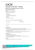 OCR GCSE Combined Science B &lpar;Twenty First Century Science&rpar;&NewLine;J260&sol;07 Physics &lpar;Higher Tier&rpar; QP and MS summer 2025