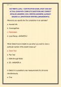XACTIMATE LEVEL 1 CERTIFICATION EXAM LATEST 2026-2027 &NewLine;ACTUAL EXAM WITH COMPLETE QUESTIONS AND CORRECT &NewLine;DETAILED ANSWERS &lpar;100&percnt; VERIFIED ANSWERS&rpar; &vert;ALREADY &NewLine;GRADED A&plus;&vert; &vert;&vert;PROFESSOR VERIFIED&vert;&vert; &vert;&vert;BRANDNEW&excl;&excl;&excl;&vert;&vert; 