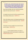 XACTIMATE LEVEL 2 CERTIFICATION EXAM LATEST 2026-2027 &NewLine;ACTUAL EXAM WITH COMPLETE QUESTIONS AND CORRECT &NewLine;DETAILED ANSWERS &lpar;100&percnt; VERIFIED ANSWERS&rpar; &vert;ALREADY &NewLine;GRADED A&plus;&vert; &vert;&vert;PROFESSOR VERIFIED&vert;&vert; &vert;&vert;BRANDNEW&excl;&excl;&excl;&vert;&vert; 