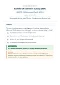 NUR2755 - Multidimensional Care IV &lpar;MDC 4 &lpar;Latest  2026&sol;2027&rpar;Neurological Nursing Exam 1 Review - Comprehensive Question Bank