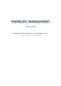 Samenvatting Financieel Management &vert; VIVES &vert; 2025&sol;2026