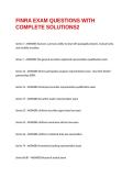 FINRA EXAM QUESTIONS WITH COMPLETE SOLUTIONS