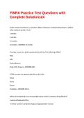 FINRA Practice Test Questions with Complete Solutions