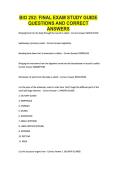BIO 252&colon; FINAL EXAM STUDY GUIDE QUESTIONS AND CORRECT ANSWERS