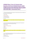 COMSAE Phase 1 Form 111 Practice Exam Questions And Correct Detailed Answers &lpar;100&percnt; Verified Answers&rpar; Plus Rationales Newest Update 2025&vert;2026 Q&A &vert; Guaranteed Pass&excl;&excl;&excl;