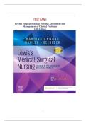 Lewis&rsquo;s Medical-Surgical Nursing&colon; Assessment and Management of Clinical Problems 12th Edition by Harding & Kwong &mdash; Complete Test Bank with Practice Questions and Rationales