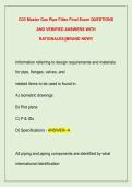 G33 Master Gas Pipe Fitter Final Exam QUESTIONS &NewLine;AND VERIFIED ANSWERS WITH &NewLine;RATIONALES&vert;&vert;BRAND NEW&excl;&excl; 