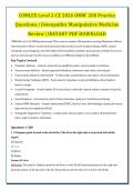 COMLEX Level 2-CE 2026 Complete Practice Bundle &vert; 3 Documents &vert; Clinical Medicine&comma; Internal Medicine & OMM Questions with Verified Answers & Rationales &vert; INSTANT PDF DOWNLOAD
